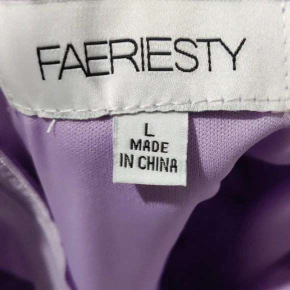 Elegant Lavender Strapless/ One-Shoulder Gown - Picture 4 of 4